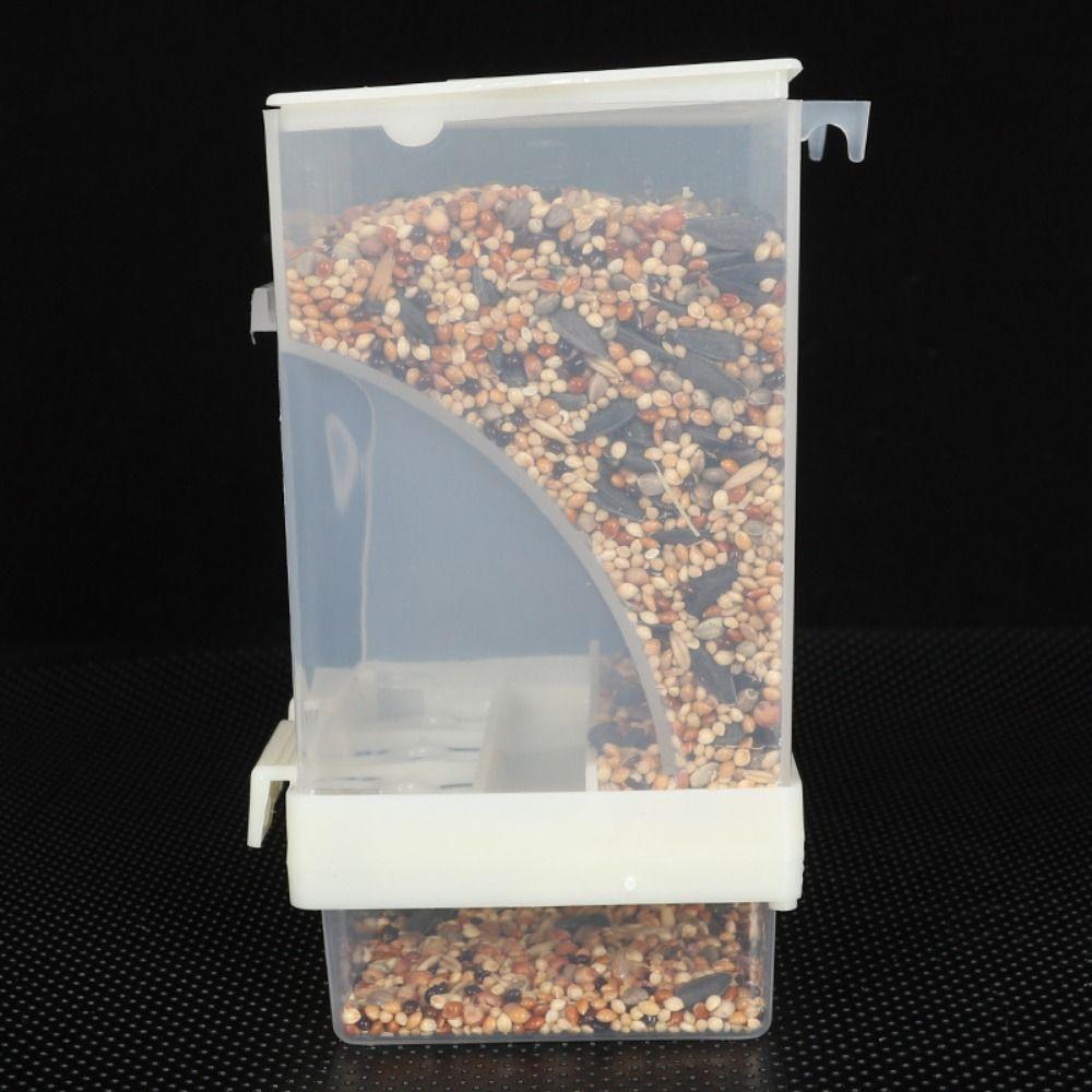 Splash Proof Automatic Bird Feeder Plastic Parrot Cage Hanging Feeder  For Tiger Skin Peony Parrots