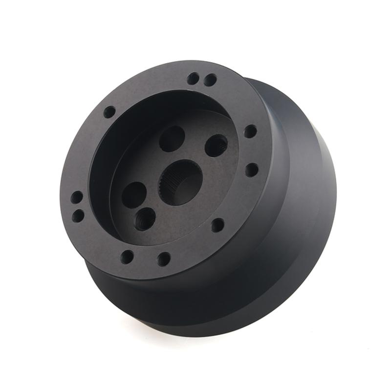 5&6 Hole Steering Wheel Hub Adapter for Chevy GMC Truck 1969-1994, Black