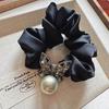 Korean High-End Rhinestone Butterfly Scrunchie: Elegant Elastic Band for Ponytails