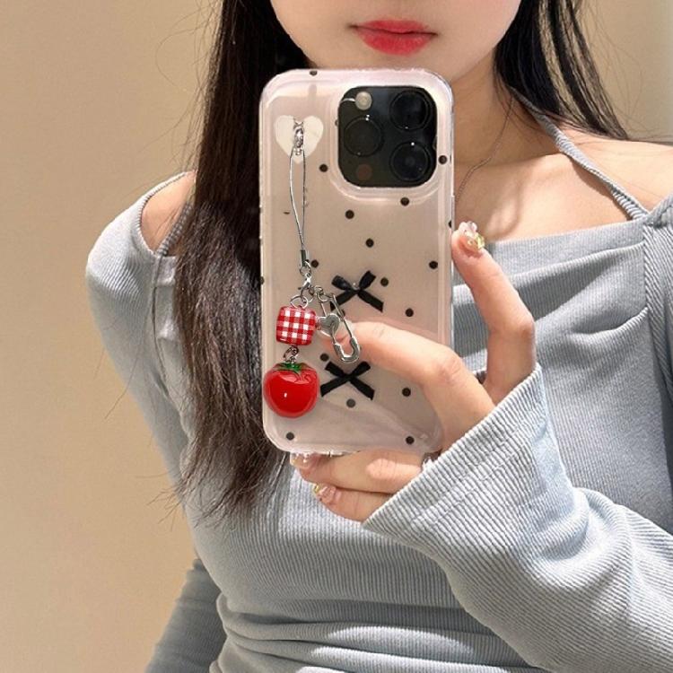 Trendy Tomato Keychain Decorations Delicate Alloy Tomato Cellphone Charm Portable Hangings Decoration for Bag Purse