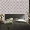 Checkerboard Wallpaper Light Gray and Red 50x1000