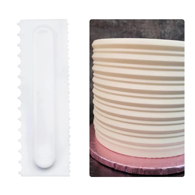 Cake Decorating Comb Cake Scraper Smoother Decorating Pastry Icing Comb Fondant Spatulas Baking Pastry Tools