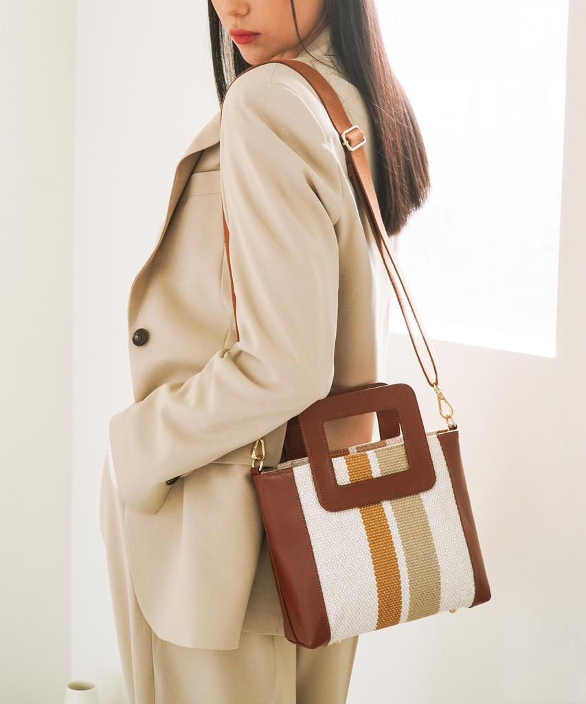 Fasciera Luxury Leather Handle Mini Tote Bag (S)_Arias07