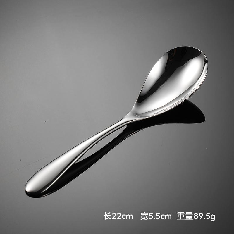 316 stainless steel common spoon colander lengthened household Chinese meal spoon gift mirror polishing