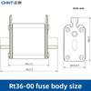 CHINT Fuse Core RT36-00 20A 25A 32A 40A 50A 63A 80A 100A 125A 160A 200A 250A 300A Ceramic Fuse Link RT36-2 RT36-1 RT36-3