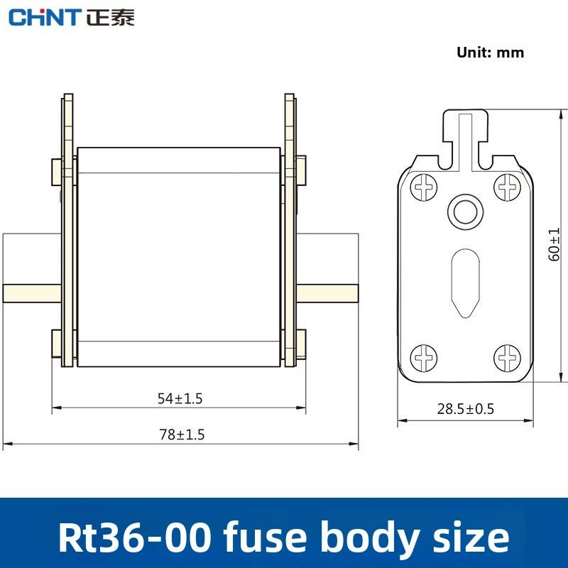 CHINT Fuse Core RT36-00 20A 25A 32A 40A 50A 63A 80A 100A 125A 160A 200A 250A 300A Ceramic Fuse Link RT36-2 RT36-1 RT36-3