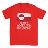 Oversized T Shirt Summer Make America Go Away Leisure Tshirts Greenland Flag Cotton Tshirt For Unisex Y2k Short Sleeve Clothing