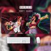 One Piece Leather Mouse Pad  Oversized Small Office Gaming Keyboard Pad Desk Pad Bristle Bracelet  Monkey D. Luffy  Roronoa Zoro  Decorative Desk Mat