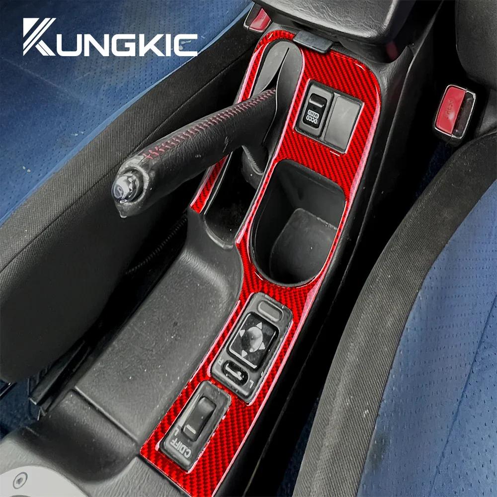 Cubierta del Panel de la Palanca de Cambios de Fibra de Carbono para Subaru Impreza STI 2002-2004 Recorte Interior