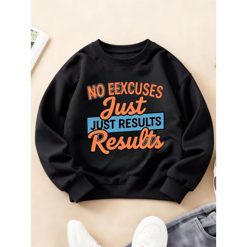 Kids Crewneck Sweatshirt, Inspiring Attitude Text Print Fashion Long Sleeve Top 110