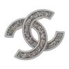 CHANEL  Brooch Silver metal/crystal Women