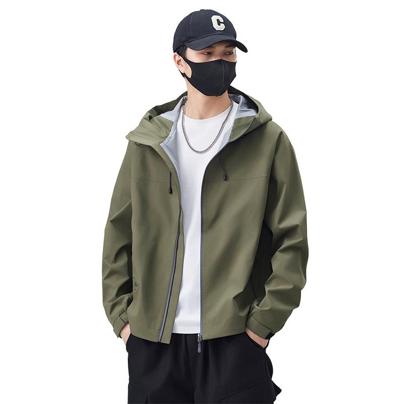 Spring And Autumn New American Functional Three-Proof Casual Boys Shirt Jacket Trendy Brand Jacket Outdoor Hooded Tide
