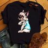 I Love Mom Print Women T Shirt Funny Dog Printing Tops Harajuku Dog T-shirt Summer Short Sleeve Graphic Tee Women Clothes