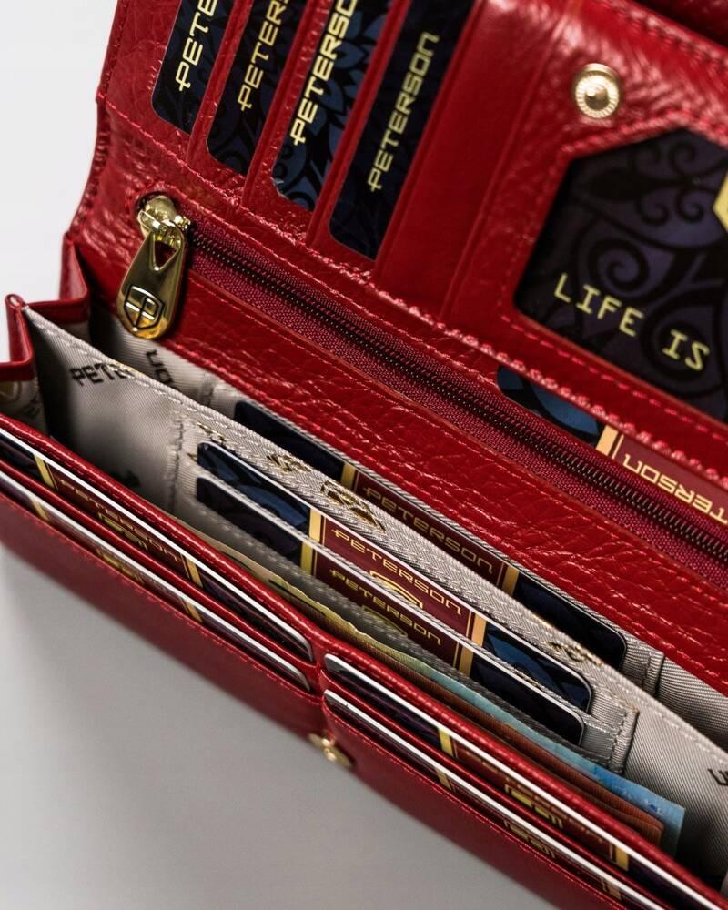 Large Women's Wallet Made of Natural Leather - Peterson