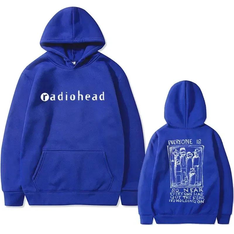 Autumn Winter British Rock Radiohead Printed Hoodie Men's and Women's Fashion Retro Hoodie Gothic Hoodie