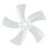 1pcs 12 Inch Household Plastic Fan Blade Five Leaves With Nut Cover For Pedestal Desk Fan Accessory Fan Blade