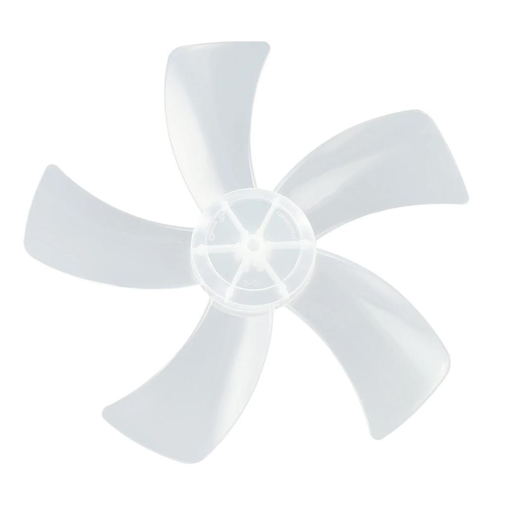 1pcs 12 Inch Household Plastic Fan Blade Five Leaves With Nut Cover For Pedestal Desk Fan Accessory Fan Blade