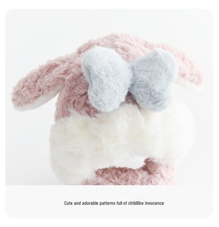 Dziecięcy pluszowy zestaw czapka-szalik z postaciami z bajek - Ciepły, wiatroszczelny, do ochrony na zewnątrz zimą