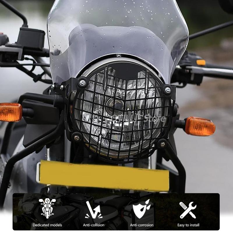 For Royal Enfield Himalayan New Motorcycle Aluminum Headlight Grille Guard Front Lamp Grill Cover Head Light Protector 2016-2021