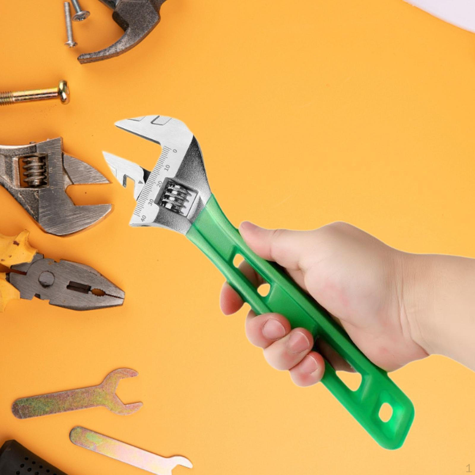 

Разводной ключ ручной инструмент с резиновым покрытием рукоятка практичный большой размер универсальный 12 inch