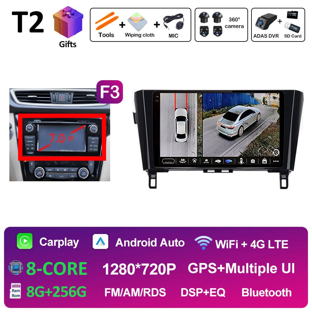 10.1 Inch Android 14 Car Video For Nissan Qashqai J11 X-Trail 3 T32 2013 2014 2015 2016 2017 Radio Player DSP Stereo Auto Tools