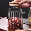 Contenants Alimentaires Hermétiques Pots de Stockage Pot en Verre avec Couvercle et Cuillère Boîte Scellée Boîtes à Sucre Thé Pots à Café Hermétiques Cuisine
