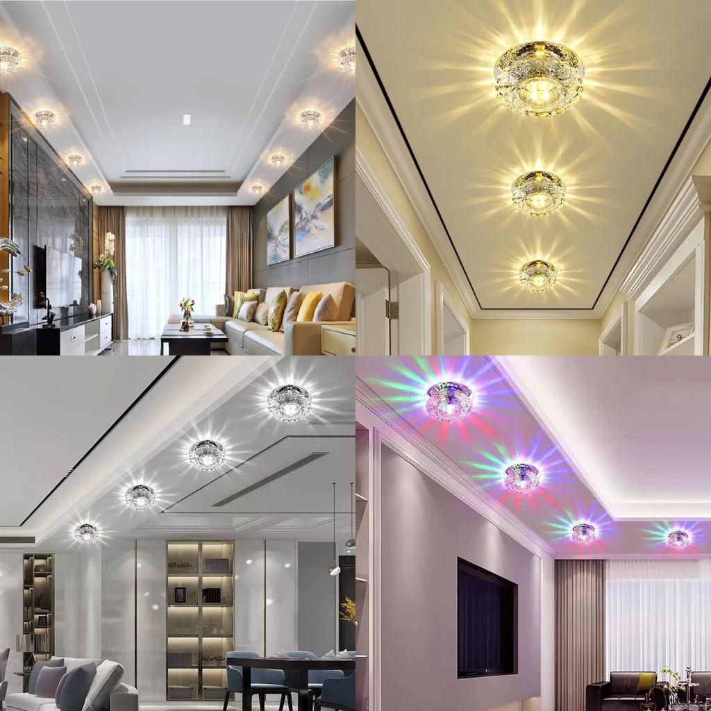 Stunning Crystal Led Recessed Downlight For Living Room Modern Ceiling Light Fixture