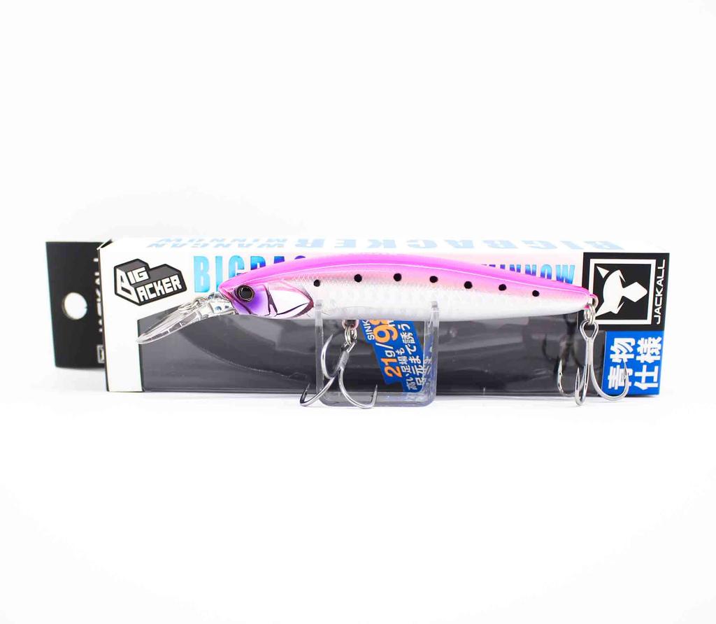 Jackall Big Backer Wangan Minnow 98S-LB Sinking Lure Pink Back Iwash (2531)