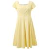 Sancai 2026 Summer French Square Neck A-Line Long Dress