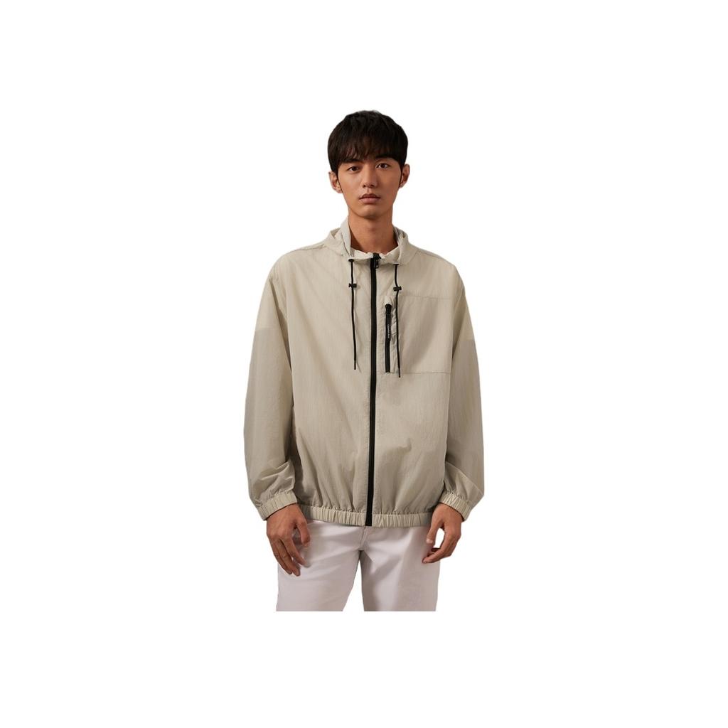 Calvin Klein Sun Protection Quick Dry Easy Storage Durable Outdoor Sports Jacket Unisex Jacket White J400333ACI