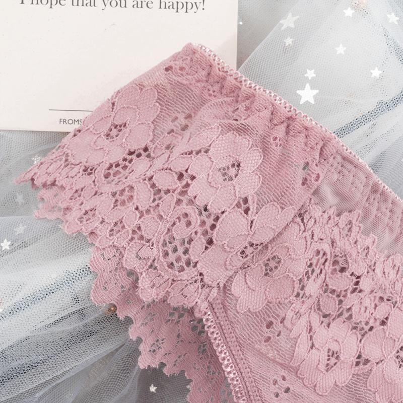 Sexy Spitzenhöschen für Damen, transparent, niedrige Taille, durchsichtige Tanga-Unterwäsche