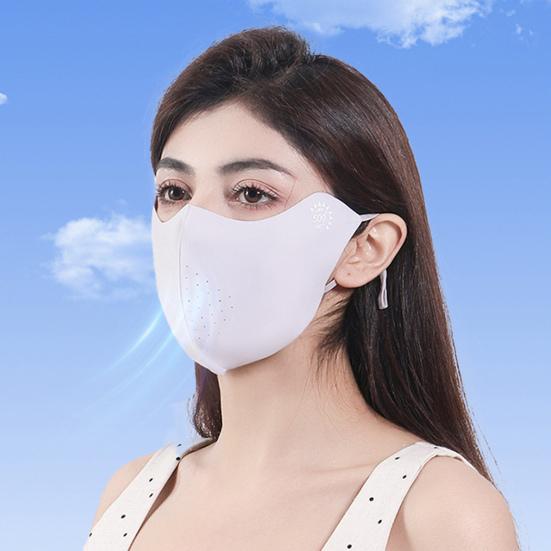 Outdoor Sunscreen Face Guard Breathable Ice Silk Seamless Face Guard