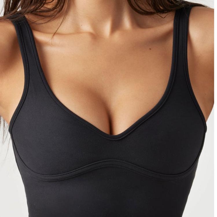 Atmungsaktive Yoga-Weste für Damen: Bequemes, Schöner Rücken, Fitness-Top mit Trägern.