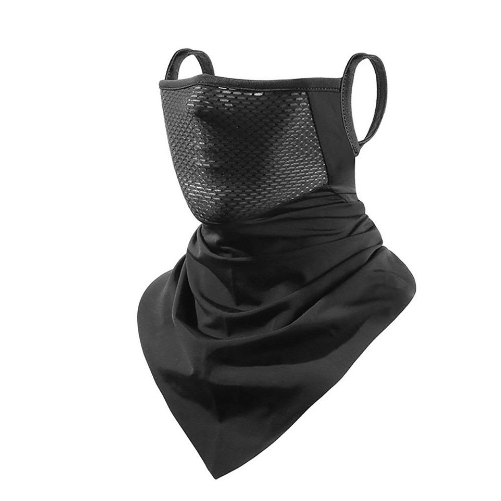 

Breathable Net Face Cover Ear Hooks Design Sun Scarf UV Protection Scarf UV Protection Outdoor серый
