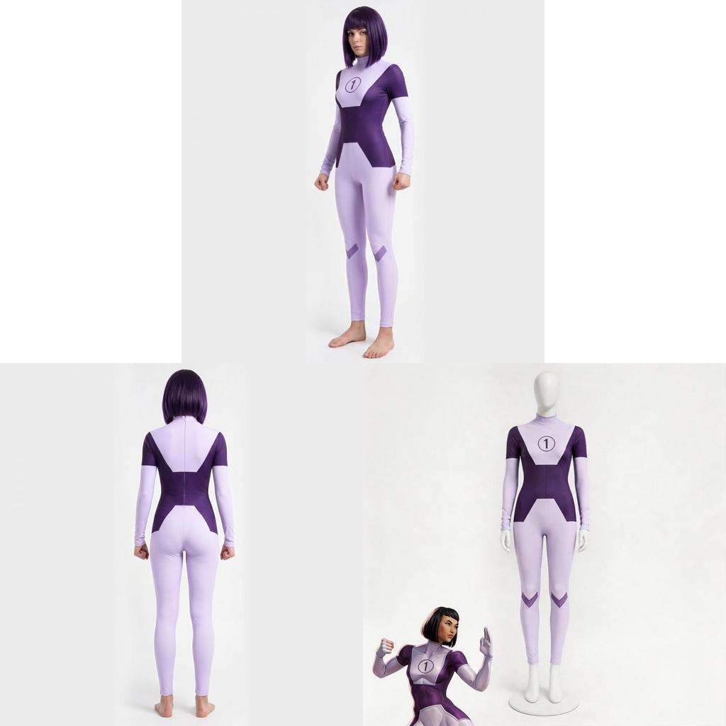 Tuta Cosplay Invincible Duplikate in Tessuto Poliestere per Costume di Halloween