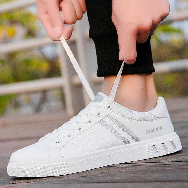 Sneakers Casual Shoes Breathable Footwear Flat Lace Up White Travel Shoes for Men Tênis Masculino Sneakers Men Big Size 46