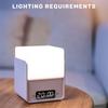 Simplicity Tri Color Time Cube Night Light Soft Light Portable Clock Light ABS LED Sleep Light Bedside