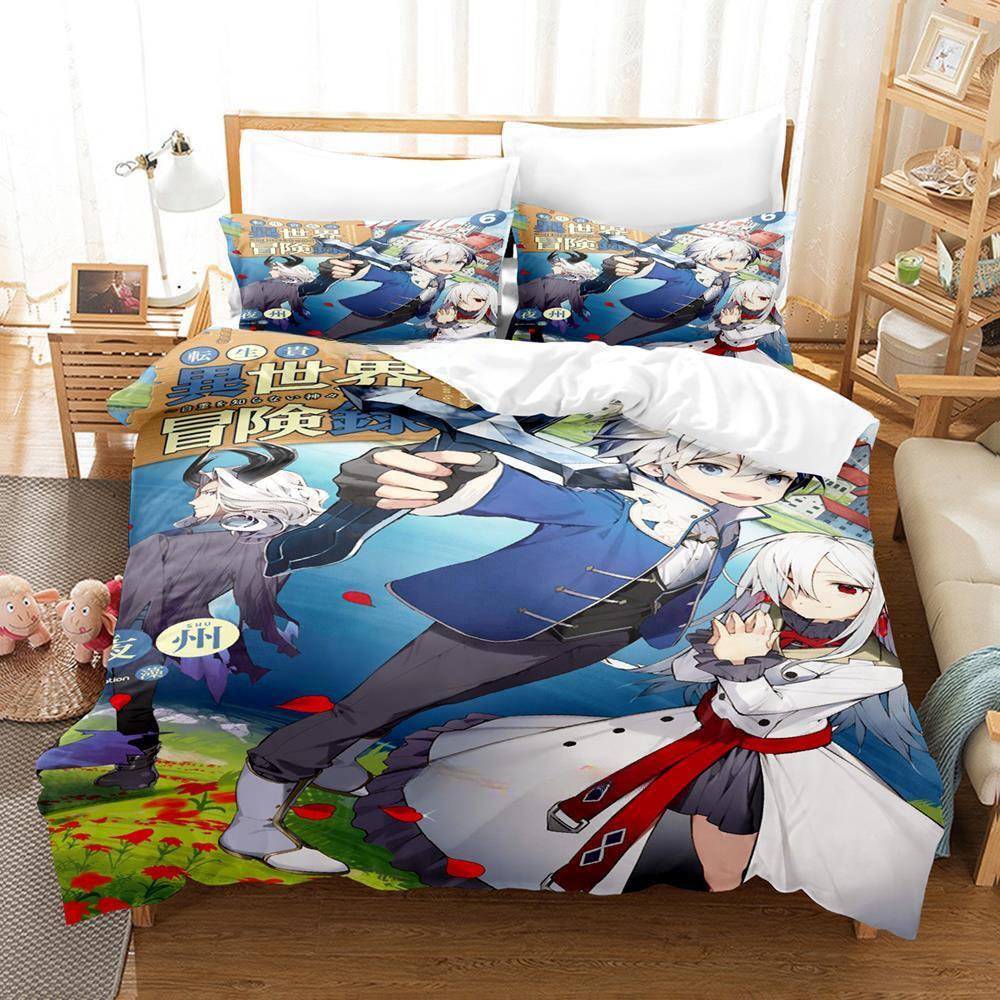 

The Aristocrat s Otherworldly Adventure Bedding Set Cartoon Anime three-piece set Adult Kid Bedroom Duvet cover Sets 3D Kawaii EU Twin 135x200cm