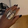 Funny Irregular Ring Vintage Finger Accessories Personality Wrinkled Joint Ring  Gifts