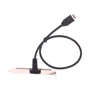 50Cm Usb 3.2 Front Panel Header Type-E To Usb-C Type C Female Connector Extension Wire Cable Type-E Baffle Cable
