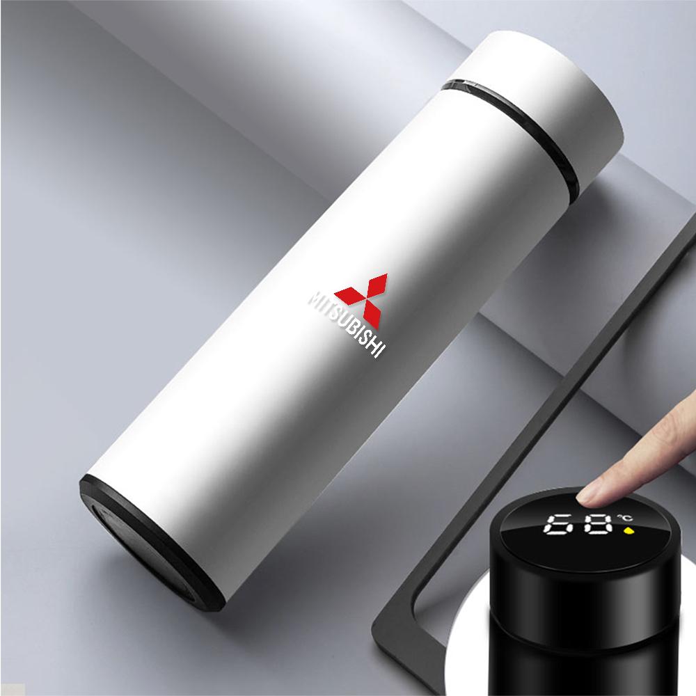 500ml Smart Thermo Mug Car LED Temperature Display Cup For Mitsubishi Ralliart Outlander Lancera Asx Pajero Colt EVO Accessories