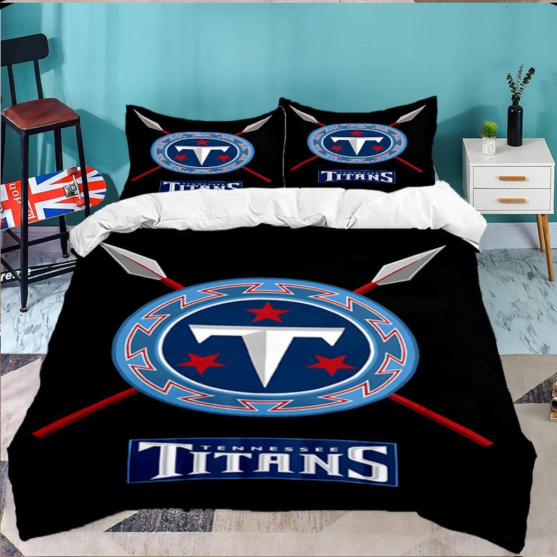 Tennessee Logo Kunst 3-teiliges Bettwäsche-Set, Enthält 1 Bettbezug und 2 Kissenbezüge, Perfektes Geschenk für Weihnachten, Ideal für Schlafzimmer, Wohnheim