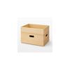 MUJI Stackable Bamboo Rectangular Storage Box, Small, 37cm (W) x 26cm (D) x 85cm (H), Item No.