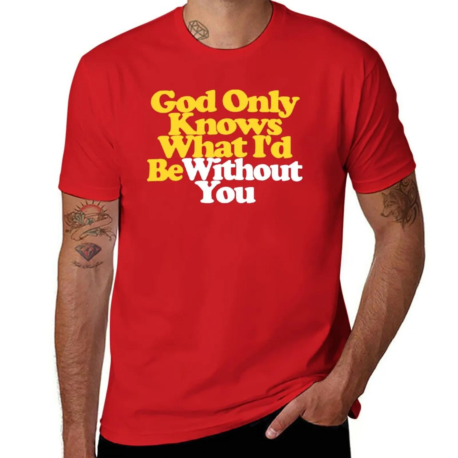 

God Only Knows Beach Boys Текст Пісні Pet Sounds Футболка Футболка важковаговики аніме одяг чорні футболки для чоловіків XXXXL червоний