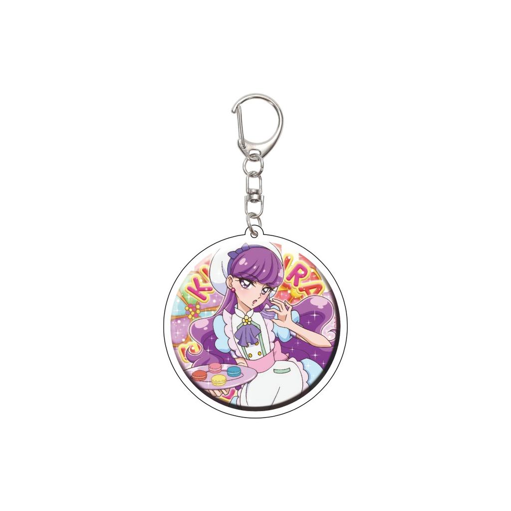 55MM Anime Pretty Cure Keychain Natsuki Rin/Kasugano Urara/Akimoto Komachi  Key Chain Acrylic Model Plate Christmas Gifts