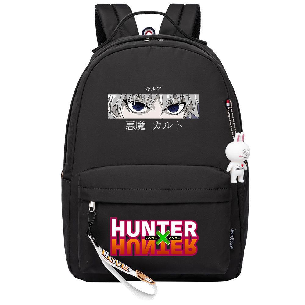 Popular Cartoon, Full-Time Hunter, Printed Schoolbag For Primary And Secondary School Students, Cute Girls' Casual Backpack.