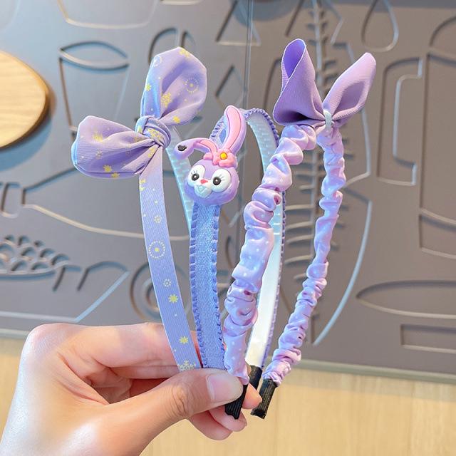 2024 Korean Green Headband & Hairpin for Girls - Trendy Douyin Style High-Value Headdress for Kids