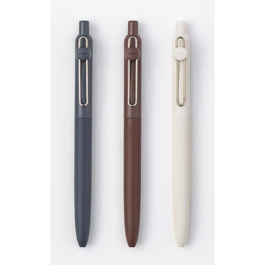 Water-based Ballpoint Pen ZENTO 0.7mm Standard Model 3-piece Set (Indigo Amber Linen) Kagiriy Card Included.