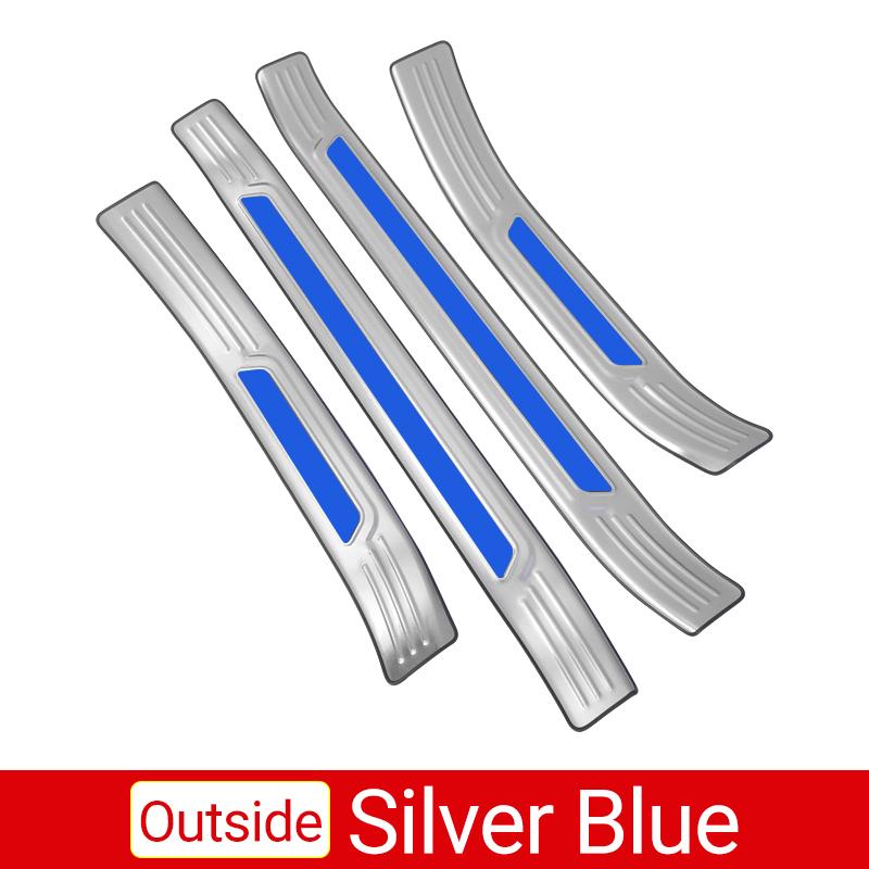 

Для Toyota Corolla Cross XG10 2024 2024 2024 Гибридный автомобиль из нержавеющей стали Защитная накладка на порог двери Накладка на педаль Наклейки Аксессуары