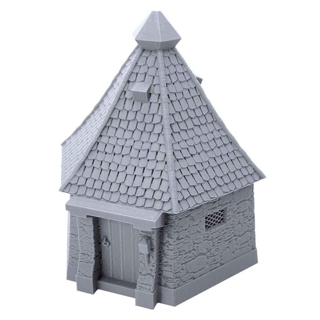 Humble Cabin, 3D-gedruckte Tabletop-Rollenspiel-Szenerien und Wargaming-Gelände für 28-mm-Miniaturen